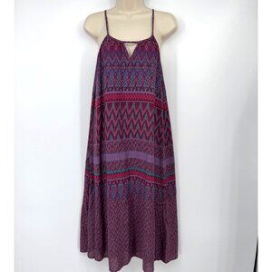 Prana Nari Midi Dress purple pink  Womens Size Large  Sundress Halter Lightweigh